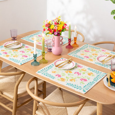 furn. Honeysuckle Set of 4 Indoor/Outdoor Placemats