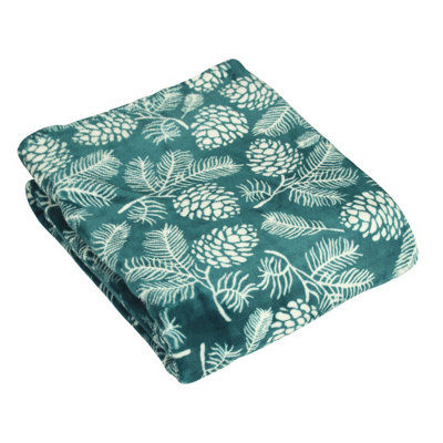 furn. Irwin Woodland Printed Fleece Throw