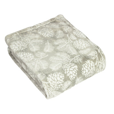 furn. Irwin Woodland Printed Fleece Throw