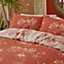 furn. Jaipur King Duvet Cover Set, Cotton, Polyester, Paprika