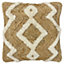 furn. Jana Small Tufted Braided Jute Polyester Filled Cushion