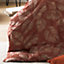 furn. Japandi King Duvet Cover Set, Cotton, Polyester, Red Clay