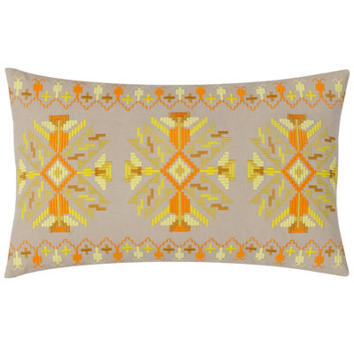 furn. Kalina Embroidered 100% Cotton Polyester Filled Cushion