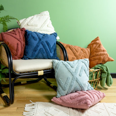 furn. Kamjo Geometric Tufted Polyester Filled Cushion