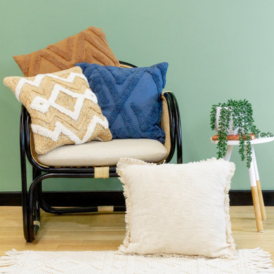 furn. Kamjo Geometric Tufted Polyester Filled Cushion