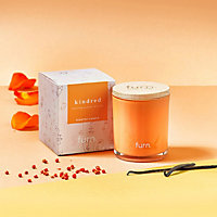 furn. Kindred Bergamot, Berry, Vanilla + Patchouli Scented Glass Candle