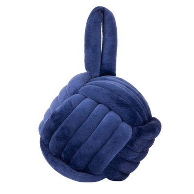 furn. Knot Entwined Velvet Novelty Doorstop