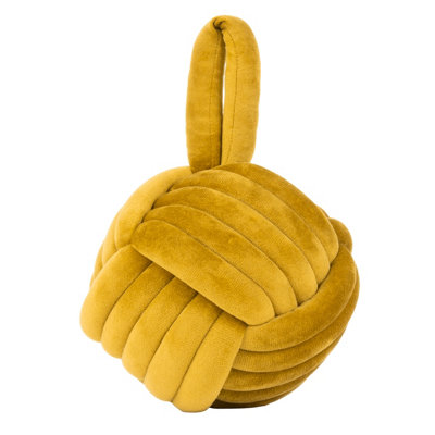 furn. Knot Entwined Velvet Novelty Doorstop