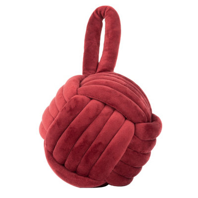 furn. Knot Entwined Velvet Novelty Doorstop