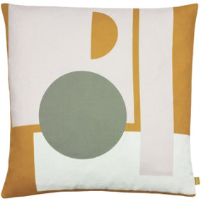 furn. Kula Geometric Patterned Recycled Polyester Filled Cushion