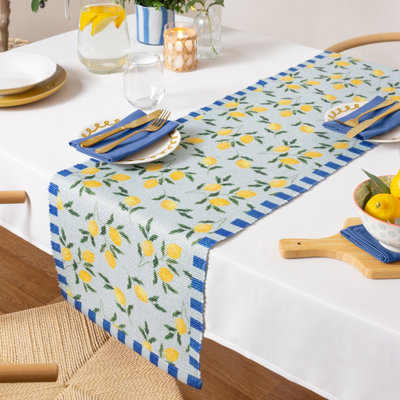 furn. Lemons Indoor/Outdoor Large Table Runner