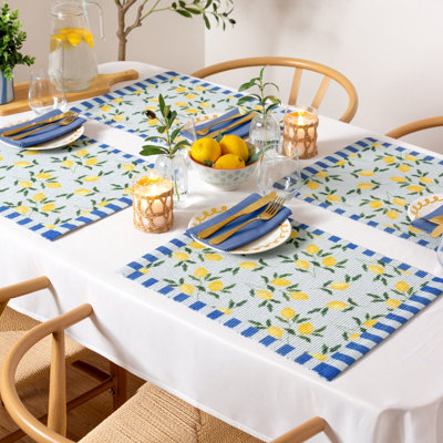 furn. Lemons Set of 4 Indoor/Outdoor Placemats