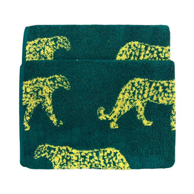 furn. Leopard Jacquard Animal Printed Hand Towel Price Comparisons | Compare The Build