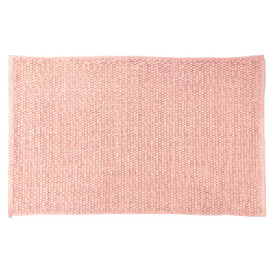 furn. Loft Loop Woven Banded Trim Cotton AntiSlip Bath Mat DIY at B&Q