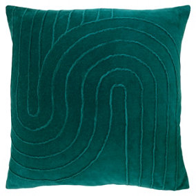 furn. Magnata Square Pleated Velvet Polyester Filled Cushion