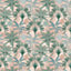 furn. Malaysian Palm Blush Pink/Green Tropical Printed Wallpaper