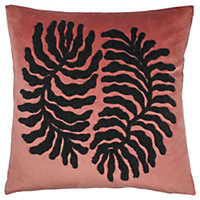 furn. Maldive Botanical Velvet Tufted Polyester Filled Cushion