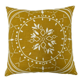 furn. Mandala Embroidered Polyester Filled Cushion