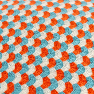 furn. Marttel Geometric Jacquard Polyester Filled Cushion
