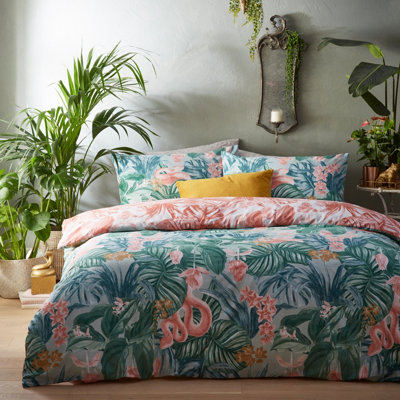 furn. Medinilla Tropical Reversible Duvet Cover Set