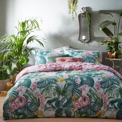 furn. Medinilla Tropical Reversible Duvet Cover Set