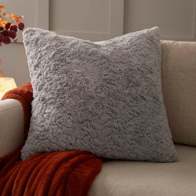 furn. Megeve Faux Fur Feather Rich Cushion
