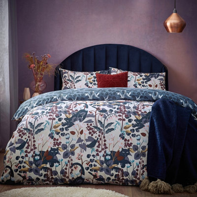 furn. Midnight Panther Reversible Duvet Cover Set