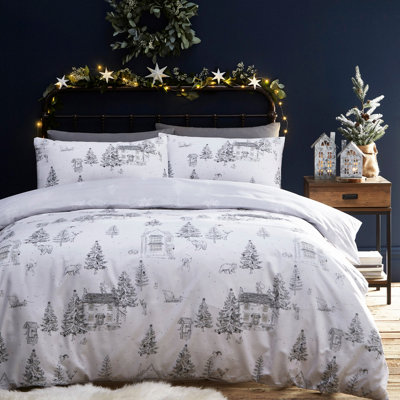 furn. Midwinter Toile Woodland Duvet Cover Set