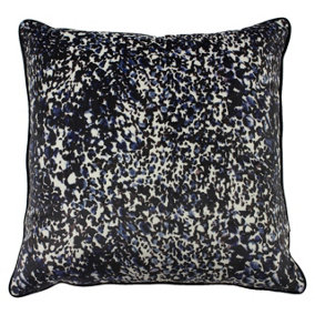 furn. Mika Leopard Print Velvet Polyester Filled Cushion