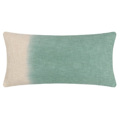 furn. Mizu Dip Dye 100% Cotton Feather Filled Cushion