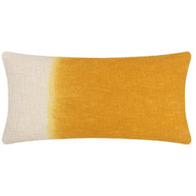 furn. Mizu Dip Dye 100% Cotton Feather Filled Cushion