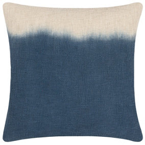 furn. Mizu Square Dip Dye 100% Cotton Feather Filled Cushion