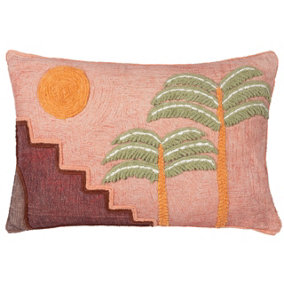furn. Moloko Embroidered Feather Filled Cushion