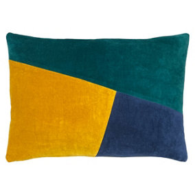 furn. Morella Abstract Velvet Feather Filled Cushion