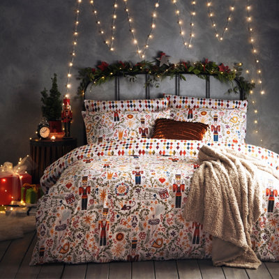 furn. Nutcracker Christmas Reversible Duvet Cover Set