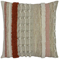 furn. Omana Woven Yarn Striped Polyester Filled Cushion