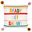 furn. Pom-Poms Ready Set Snow Boucle Feather Filled Cushion