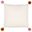 furn. Pom-Poms Ready Set Snow Boucle Polyester Filled Cushion