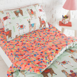 furn. Printed Abstract Animals Multicoloured Junior Fitted sheet