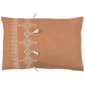 furn. Pritta Embroidered Tasselled Cushion Cover