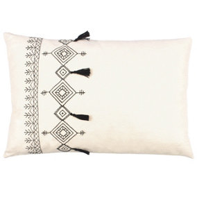 furn. Pritta Embroidered Tasselled Cushion Cover