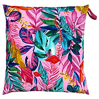 furn. Psychedelic Jungle Abstract Outdoor Floor Cushion Cover