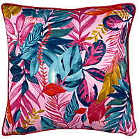 furn. Psychedelic Jungle Tropical Polyester Filled Cushion