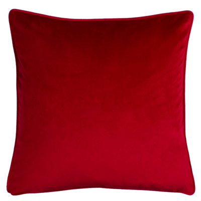 furn. Purrfect Leaping Leopards Festive Velvet Feather Filled Cushion