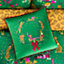 furn. Purrfect Leaping Leopards Festive Velvet Polyester Filled Cushion