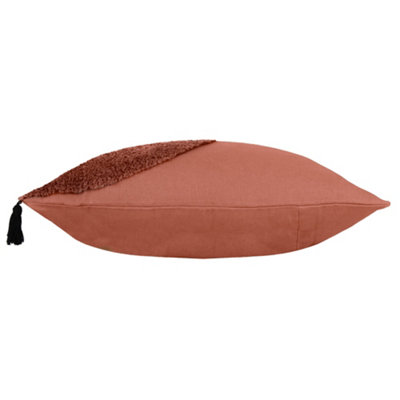 furn. Radiance Tufted Cotton Tasselled Polyester Filled Cushion
