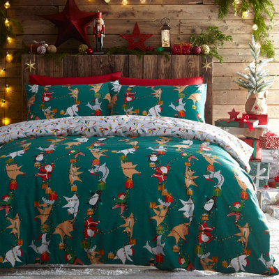 furn. Santa's Workshop Festive Duvet Cover Set