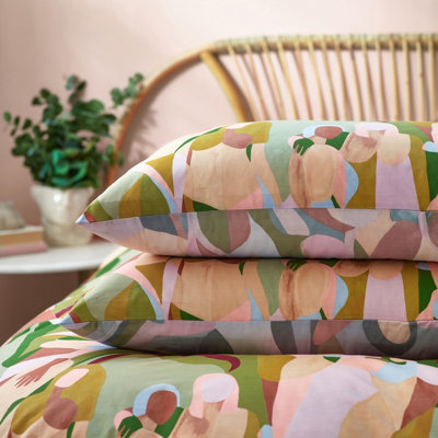 furn. Self Love Abstract Reversible Duvet Cover Set