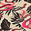 furn. Serpentine Pink/Black Animal Printed Wallpaper Sample