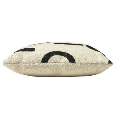 furn. Shearling Circa Geometric Fleece Polyester Filled Cushion